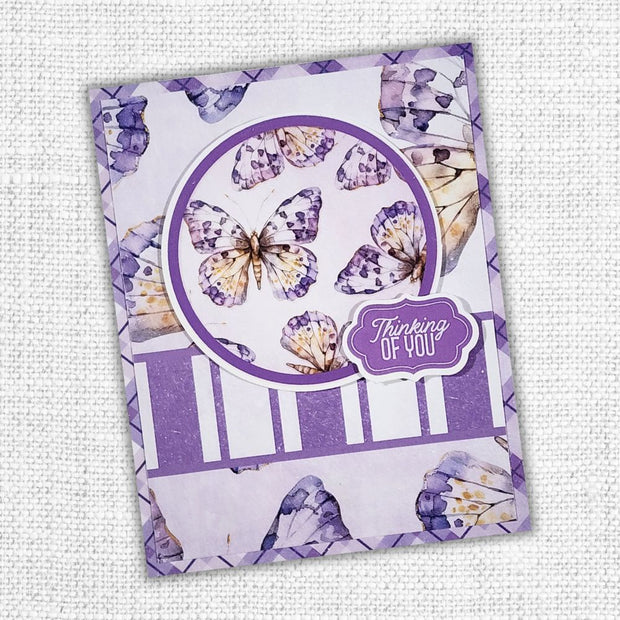 Lavender & Fairies 6x8" Quick Cards Die Cuts 33720