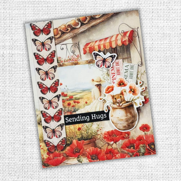 Poppy Garden Embossed Die Cuts 34665