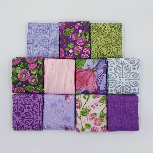 Sweet Pea and Lily - Robin Pickens Moda Fat Quarter Pack 11pc - Paper Rose Studio