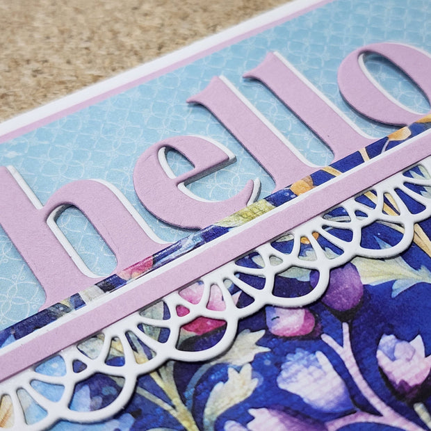 Hello Border Word Metal Cutting Die 31959 - Paper Rose Studio