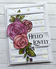 * Ella's Garden Scribble Leaves 4x6" Clear Stamp Set 17972 - Paper Rose Studio