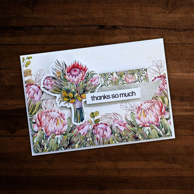 Blooming Proteas Die Cuts 30819 - Paper Rose Studio