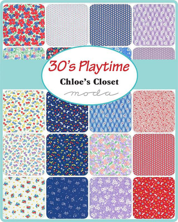 30's Playtime - Chloe's Closet Fat Quarter Pack 10pc (Style B) - Paper Rose Studio