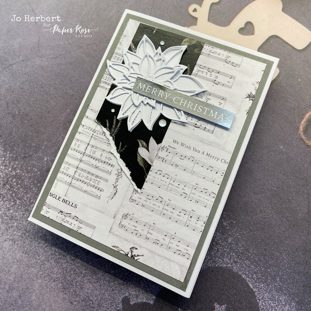 Christmas Sentiments - Silver Foil 6x6 Paper Collection 27286 - Paper Rose Studio