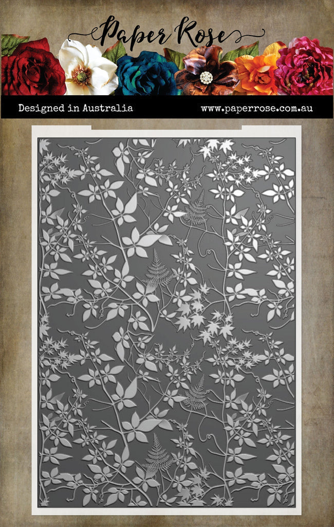 Paper Rose Leafy garden 3D embossing folder Paper Rose Leafy garden 3D embossing folder