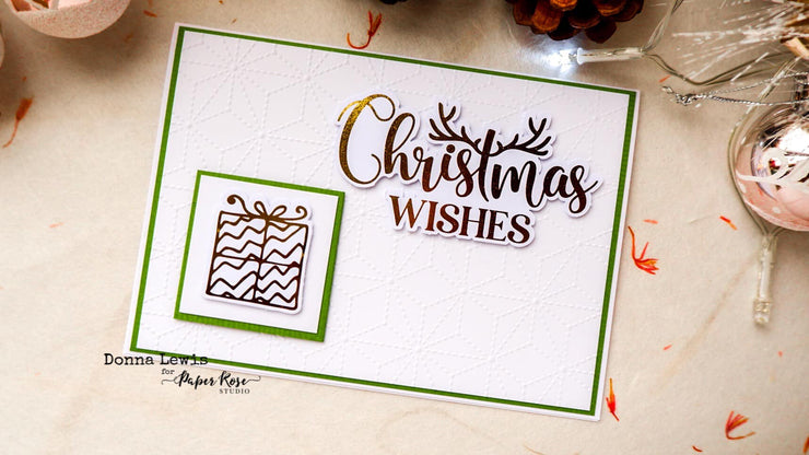 Christmas Sentiments & Icons - Gold Foil Die Cuts 27823 - Paper Rose Studio