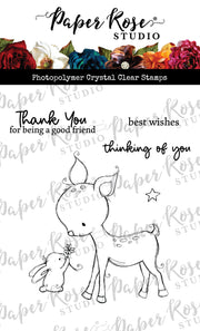 Deer & Bunny Clear Stamp 32112 - Paper Rose Studio