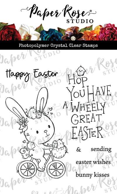 Bunny's Bike Clear Stamp 32118 - Paper Rose Studio