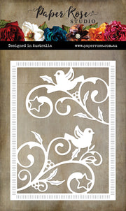 White Dove & Flourish Coverplate Metal Cutting Die 32592