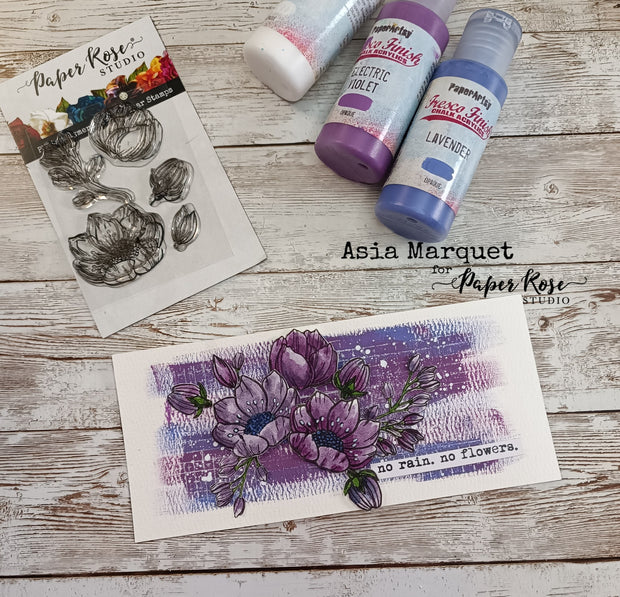Lydia's Blooms Stamp Set 25852 - Paper Rose Studio