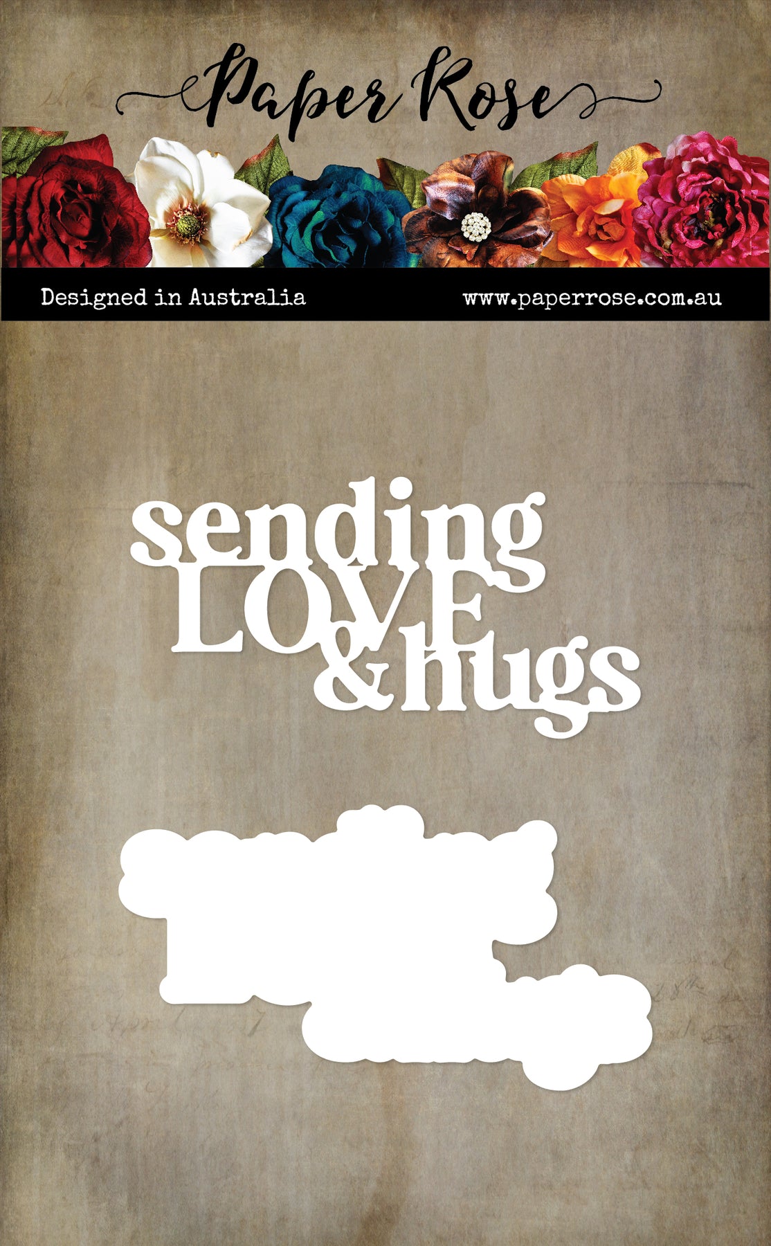 Paper Rose Sending Love & Hugs Die