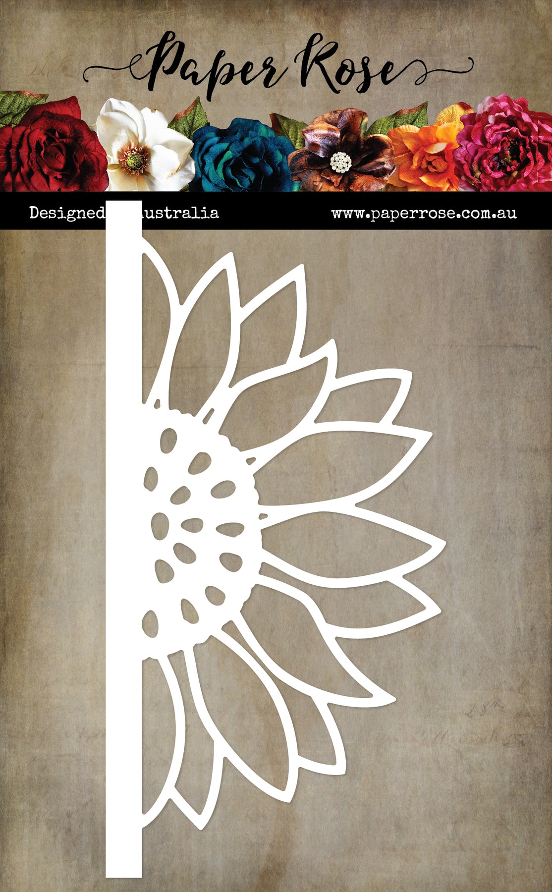 Paper Rose Sunflowerborder die