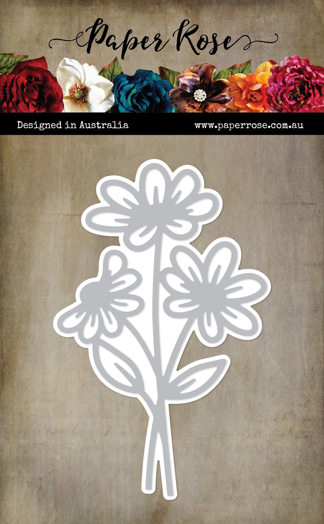 Paper Rose Daisy Bouquet die Paper Rose Daisy Bouquet die