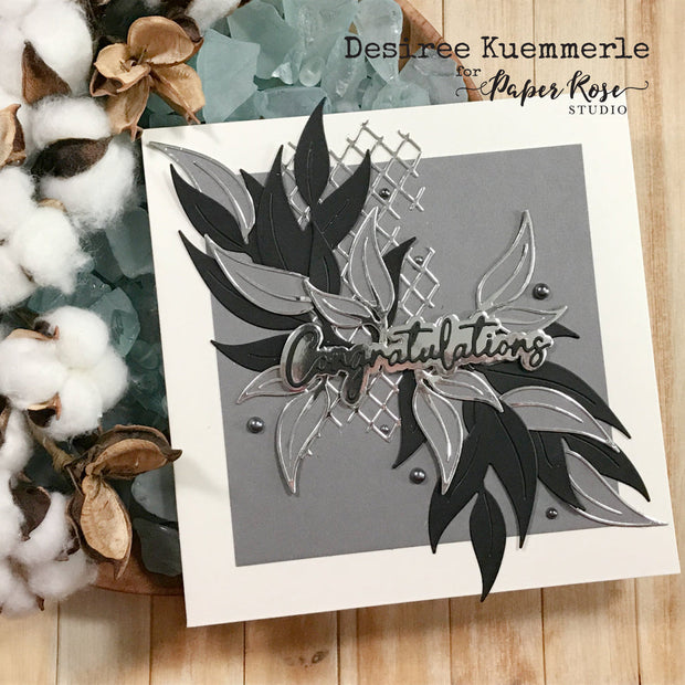 Congratulations Small Metal Cutting Die 28927 - Paper Rose Studio