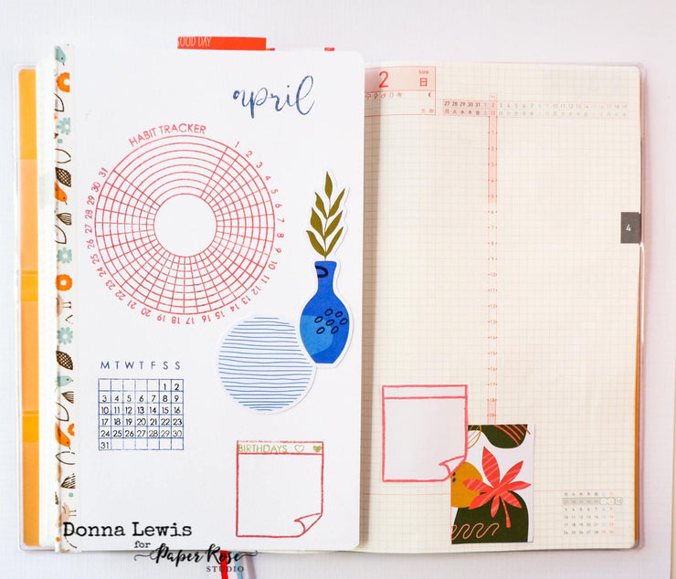 Mini Calendar Creator Clear Stamp 28693 - Paper Rose Studio