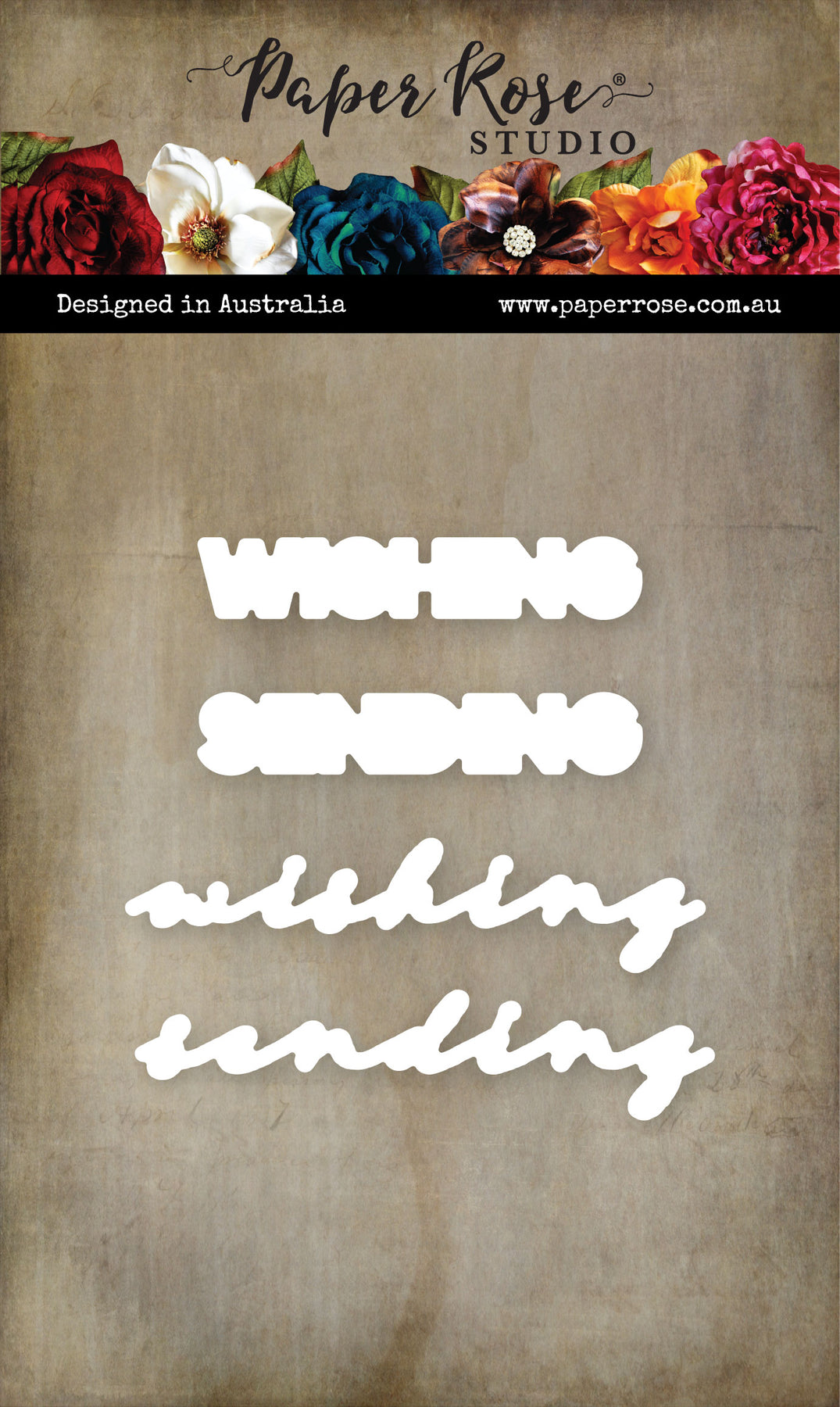 Paper Rose Wishing and Sending Die