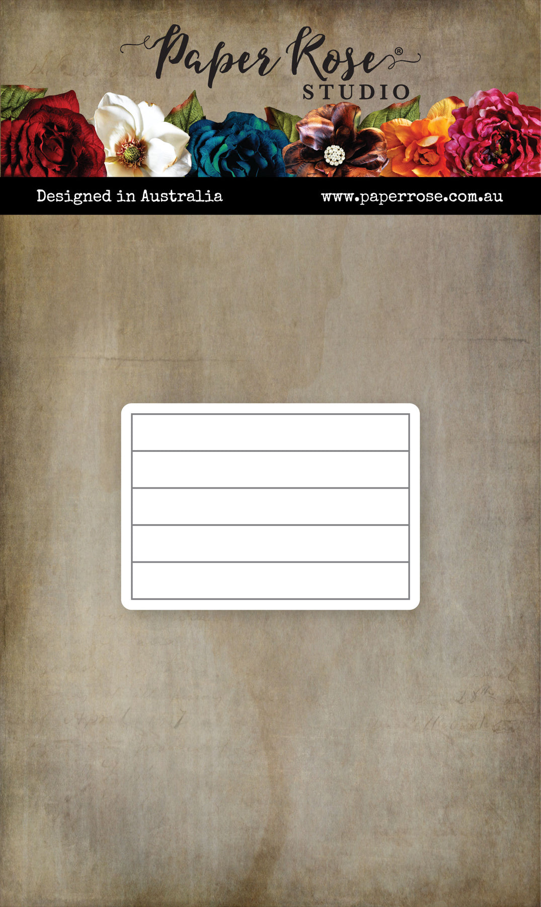 Paper Rose Short Sentiment Strip dies Paper Rose Short Sentiment Strip dies