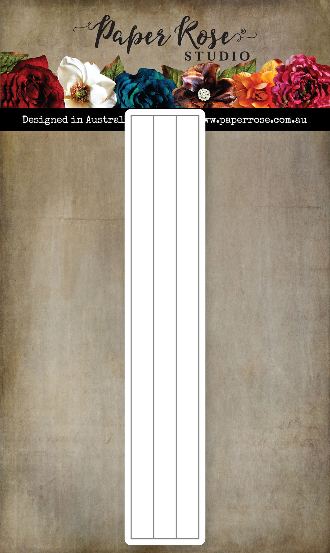 Paper Rose Long Sentiment Strip dies Paper Rose Long Sentiment Strip dies