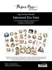 Joy to the World 6x8" Embossed Die Cuts 35524