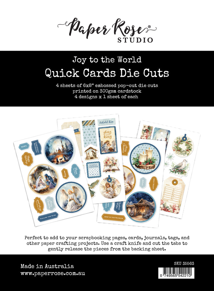 Joy to the World 6x8" Quick Card Die Cuts 35563