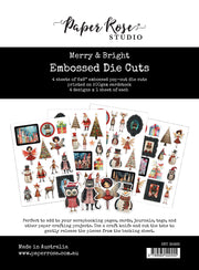 Merry and Bright 6x8" Embossed Die Cuts 35665 - Paper Rose Studio