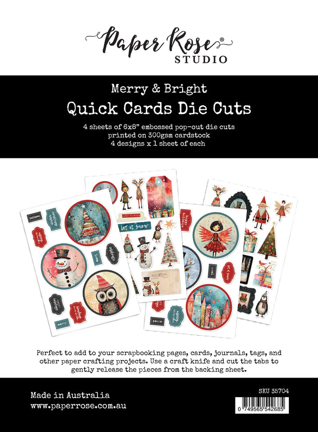 Merry and Bright 6x8" Quick Card Die Cuts 35704