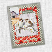 Poppy Garden Embossed Die Cuts 34665