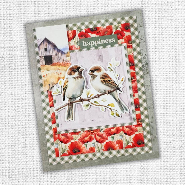 Poppy Garden Embossed Die Cuts 34665