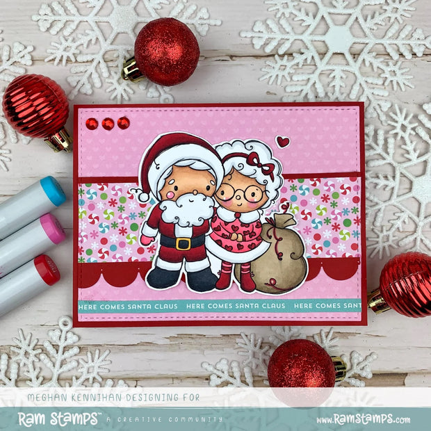 Mr & Mrs Santa Claus Clear Stamp 32661