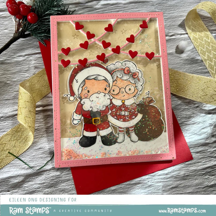 Mr & Mrs Santa Claus Clear Stamp 32661 - Paper Rose Studio