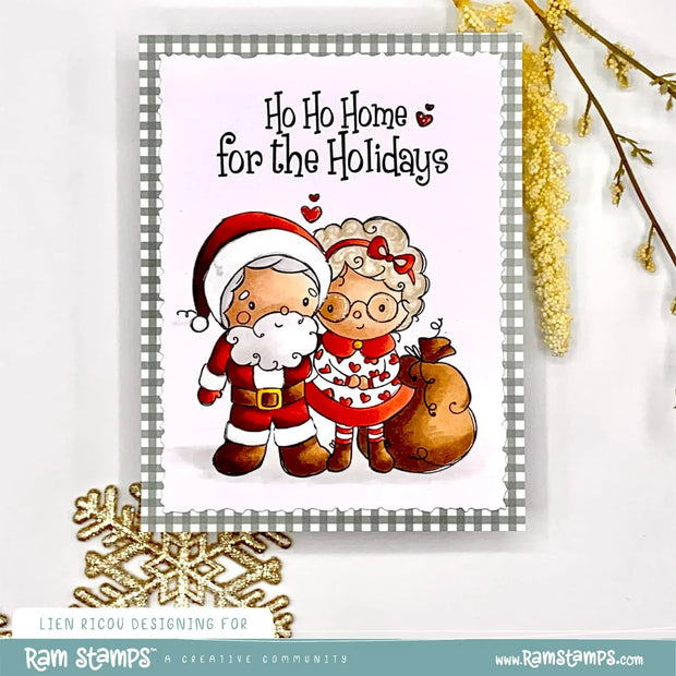 Mr & Mrs Santa Claus Clear Stamp 32661 - Paper Rose Studio