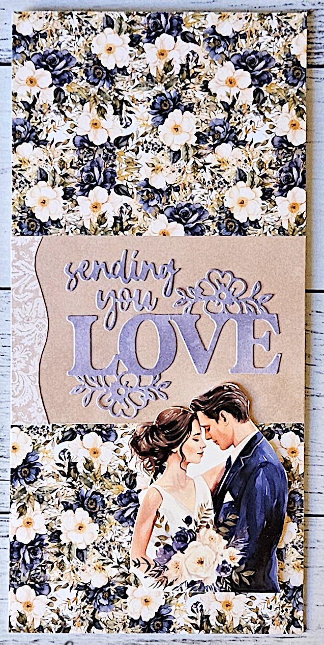 Wedding Blooms Layered Love Word Metal Cutting Die 31605