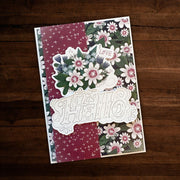 Vintage Hello Layered Metal Cutting Die 30168 - Paper Rose Studio