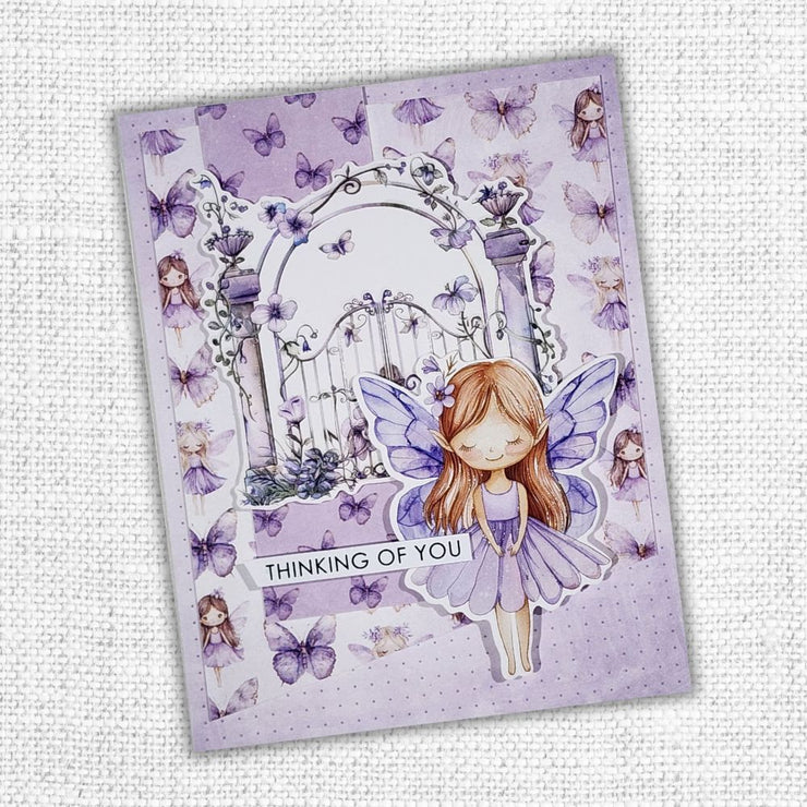 Papercuts Cardmaking Kit - December 2024 Lavender & Fairies 33723 - Paper Rose Studio