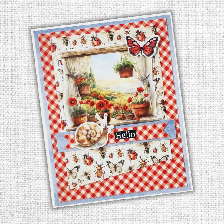 Poppy Garden Embossed Die Cuts 34665