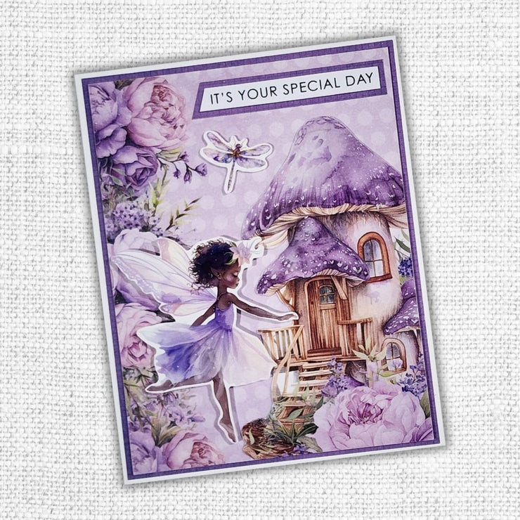 Papercuts Cardmaking Kit - December 2024 Lavender & Fairies 33723 - Paper Rose Studio