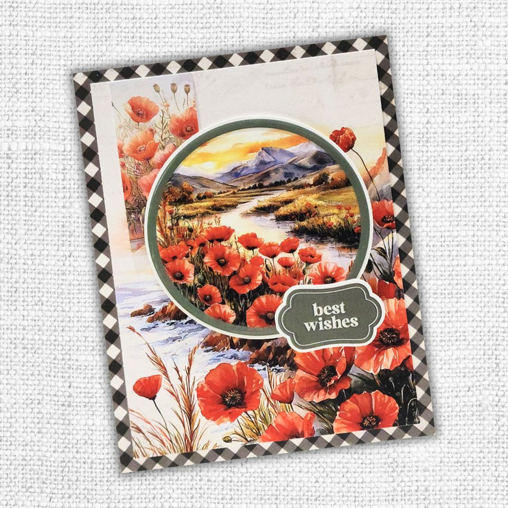 Poppy Garden Embossed Die Cuts 34665