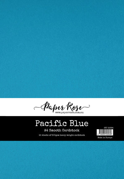 Pacific Blue Smooth Cardstock A4 12 sheets 32994