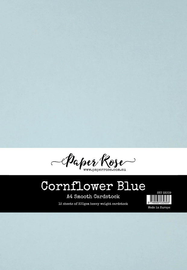 Cornflower Blue Smooth Cardstock A4 12 sheets 33009