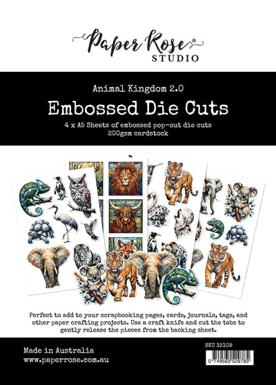 Animal Kingdom 2.0 Embossed Die Cuts 32109 - Paper Rose Studio