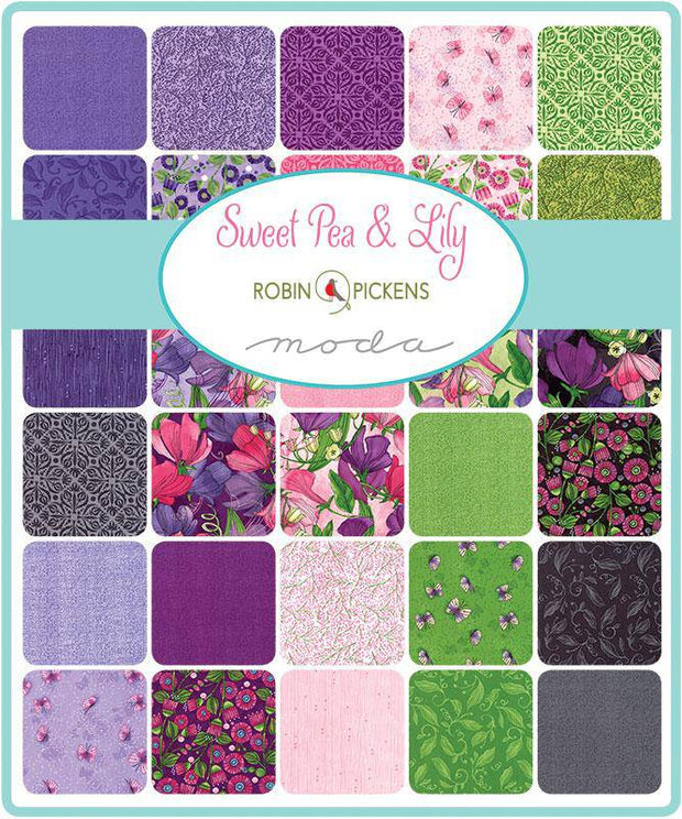 Sweet Pea and Lily - Robin Pickens Moda Fat Quarter Pack 10pc - Paper Rose Studio