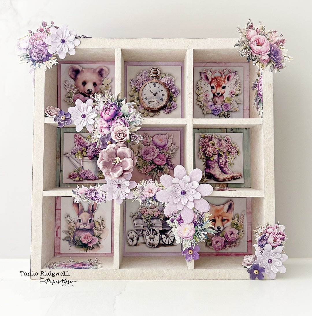 Fustelle The Paper Boutique Delizie Floreali - Set 5 Pezzi Con Scritta Live Laugh Love - 3