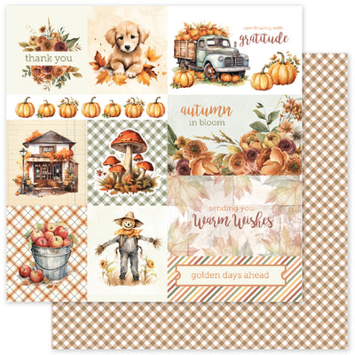 Autumn Florals Basics A 12x12 Paper (12pc Bulk Pack) 35454 - Paper Rose Studio