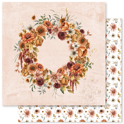 Autumn Florals F 12x12 Paper (12pc Bulk Pack) 32979 - Paper Rose Studio