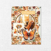 Autumn Florals 8.5" x 11" Mini Junk Journal Folio Kit 35481