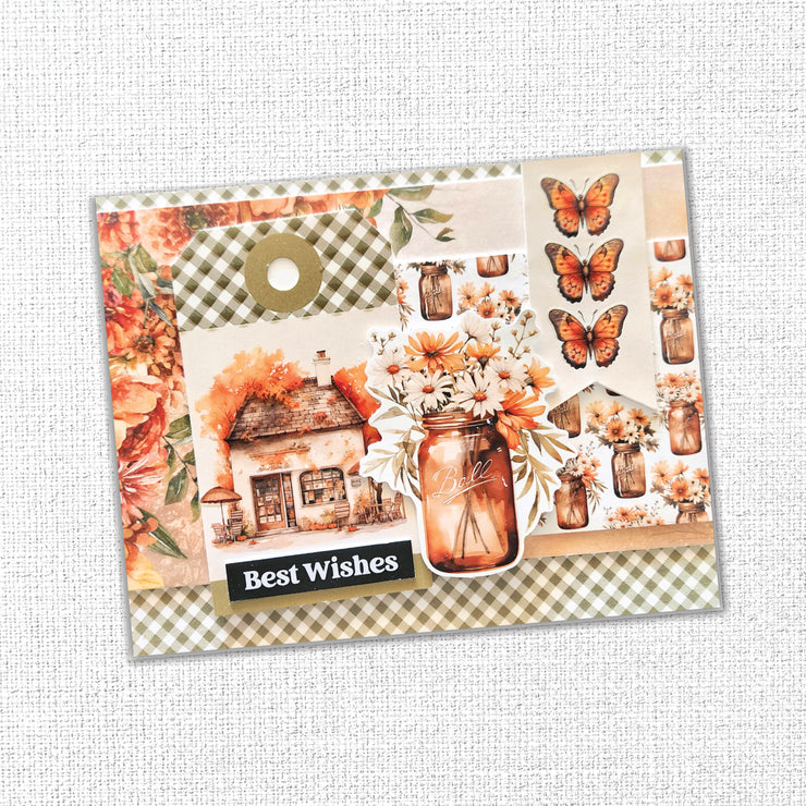 Papercuts Cardmaking Kit - Autumn Florals 35200 - Paper Rose Studio