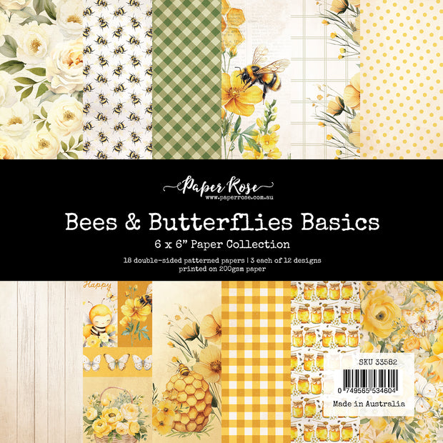 Bees & Butterflies Basics 6x6 Paper Collection 33582 - Paper Rose Studio