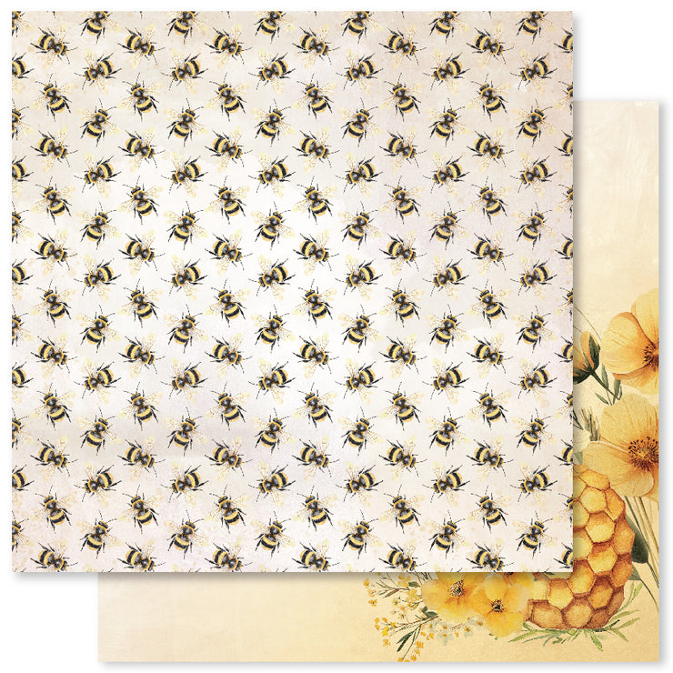 Bees & Butterflies Basics B 12x12 Paper (12pc Bulk Pack) 33567