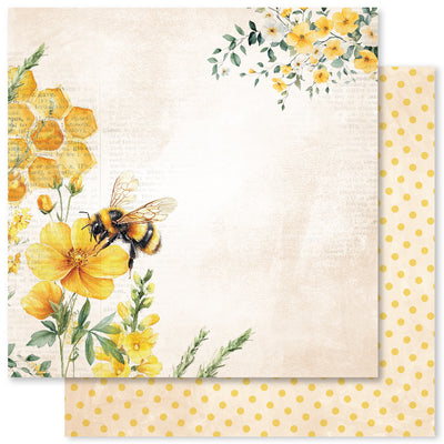 Bees & Butterflies Basics D 12x12 Paper (12pc Bulk Pack) 33573