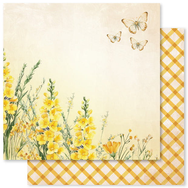 Bees & Butterflies D 12x12 Paper (12pc Bulk Pack) 33549